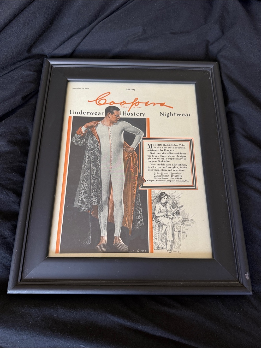 Vintage Underwear Art Print – 13x16